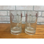 Vintage 1970s Schlitz Wausau Wis  Jaycees Pair Beer Heavy Mugs