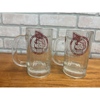 Vintage 1970s Schlitz Wausau Wis  Jaycees Pair Beer Heavy Mugs