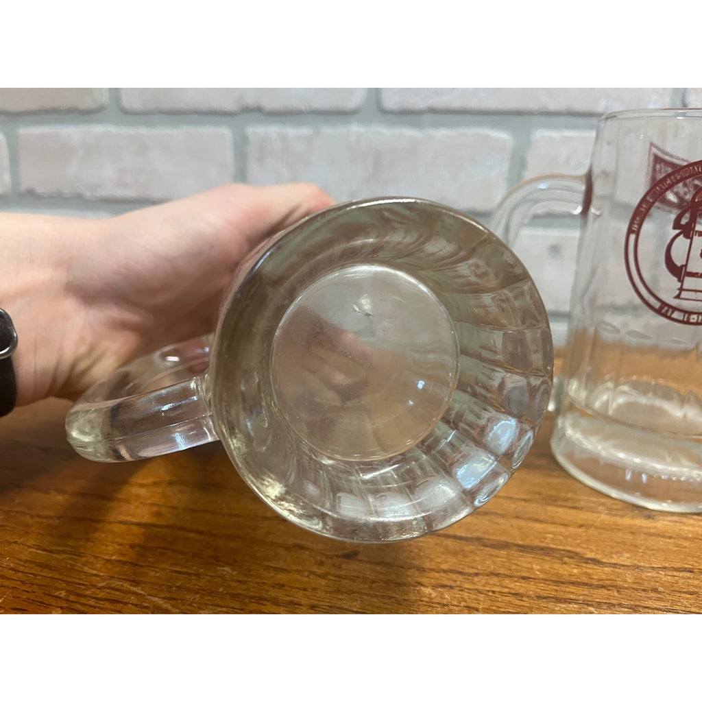 Vintage 1970s Schlitz Wausau Wis  Jaycees Pair Beer Heavy Mugs