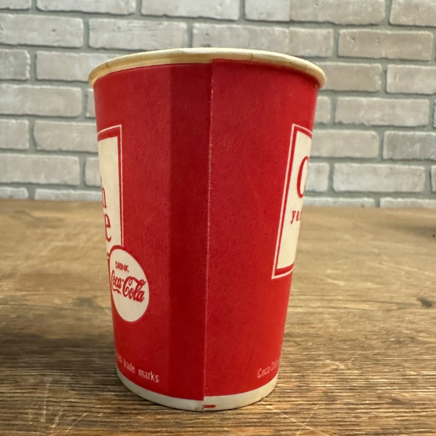 Vintage 9oz Coca Cola Coke Things go Canadian Paper Wax Cup Soda Promo