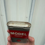 Vintage Model Smoking Tobacco Empty Vertical Pocket Tin Advertising Cigarettes
