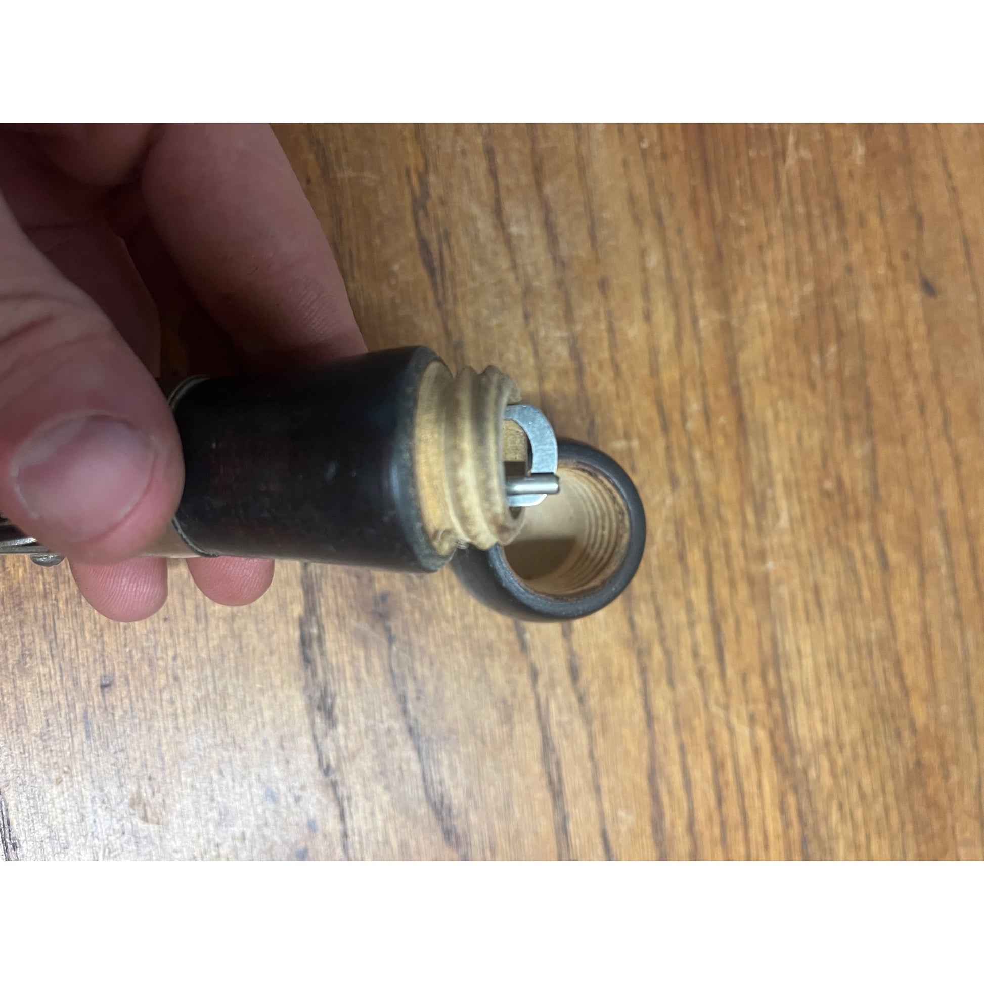 Vintage C.A. Myers Sewing Awl "The Awl for All" Wooden Handle + Metal Tool