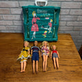 Vintage Tammy Ideal Toys Doll Lot W/ Clothes and Carry Case