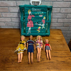 Vintage Tammy Ideal Toys Doll Lot W/ Clothes and Carry Case