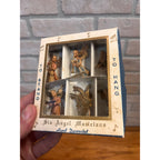 Vintage 1960s Angel Musicians Christmas Ornaments w Original Box Set (6) Plastic