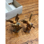 Vintage 1960s Angel Musicians Christmas Ornaments w Original Box Set (6) Plastic