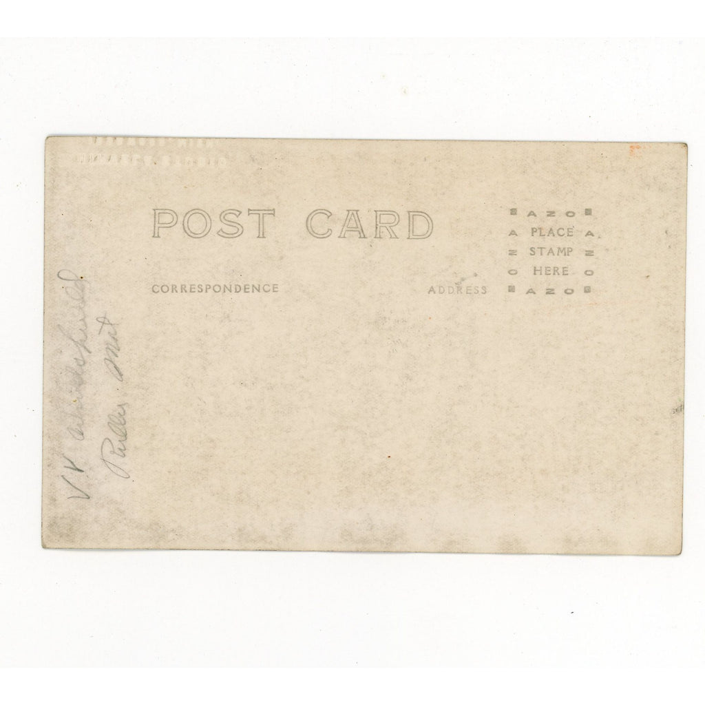 Vintage 1920s RPPC Postcard Ironwood Ford Dealer Michigan Christmas Model T Victorian Scarce