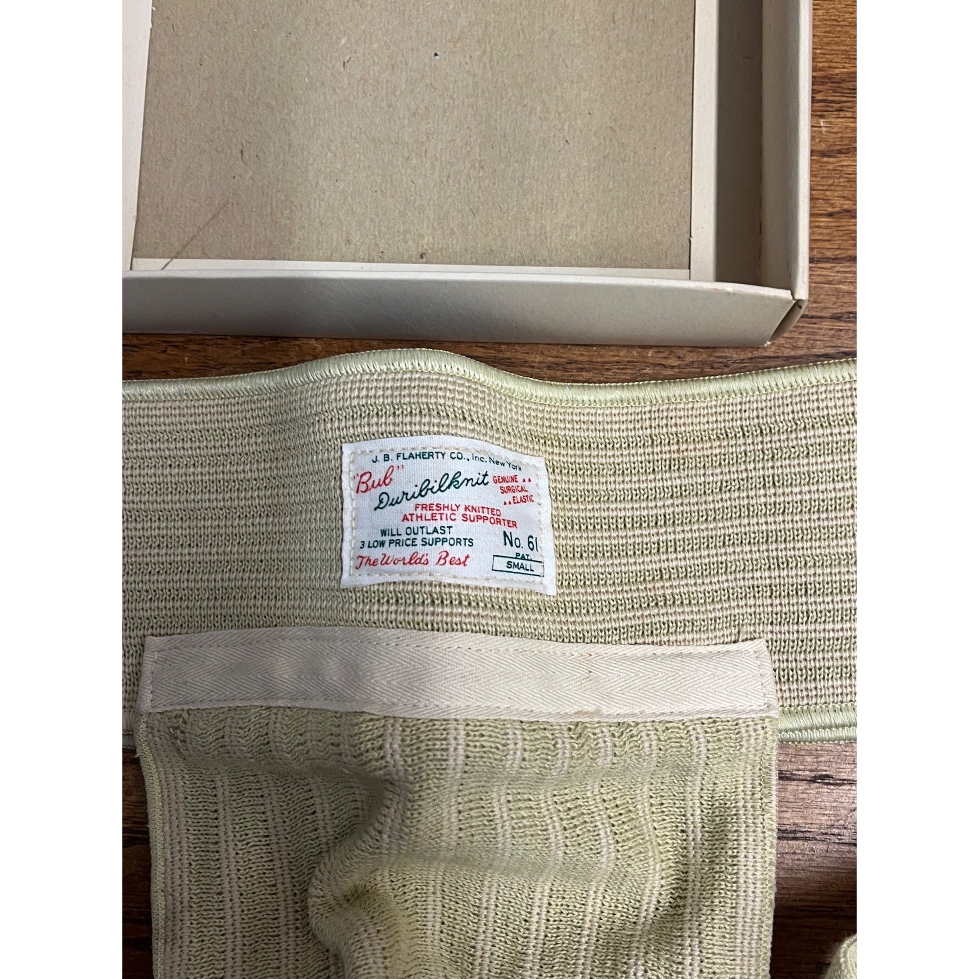 RARE Vintage 1947 Bub Fleshelastic Athletic Supporter Jock Strap NOS