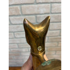 Vintage Antique Fox Head Figural Door Pull Wood Handle Fraternal? Lodge Cabin
