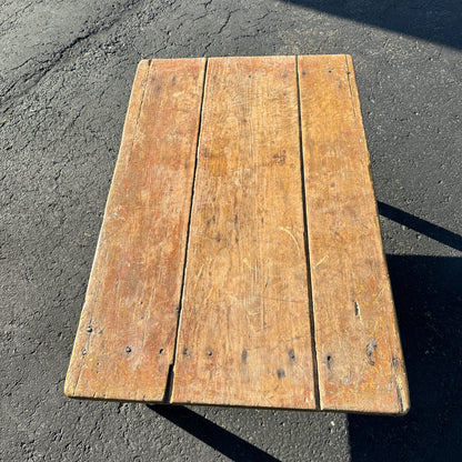 Antique Primitive Wooden Short Table Coffee Table Pine