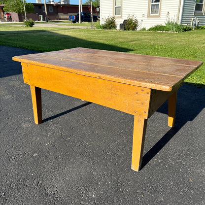 Antique Primitive Wooden Short Table Coffee Table Pine