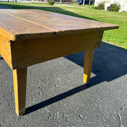 Antique Primitive Wooden Short Table Coffee Table Pine