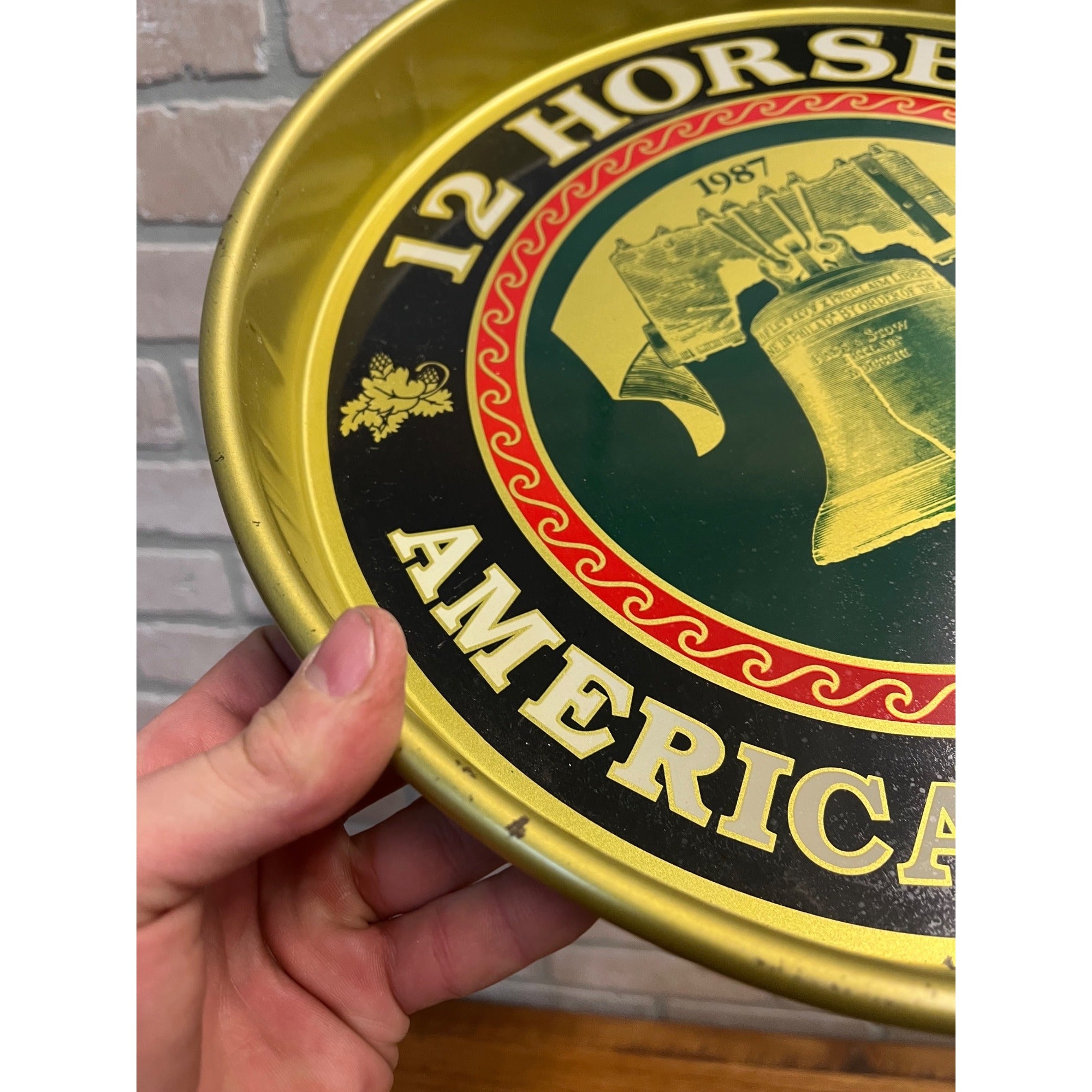 12 Horse America's Premium Ale Beer Serving Tray Advertising