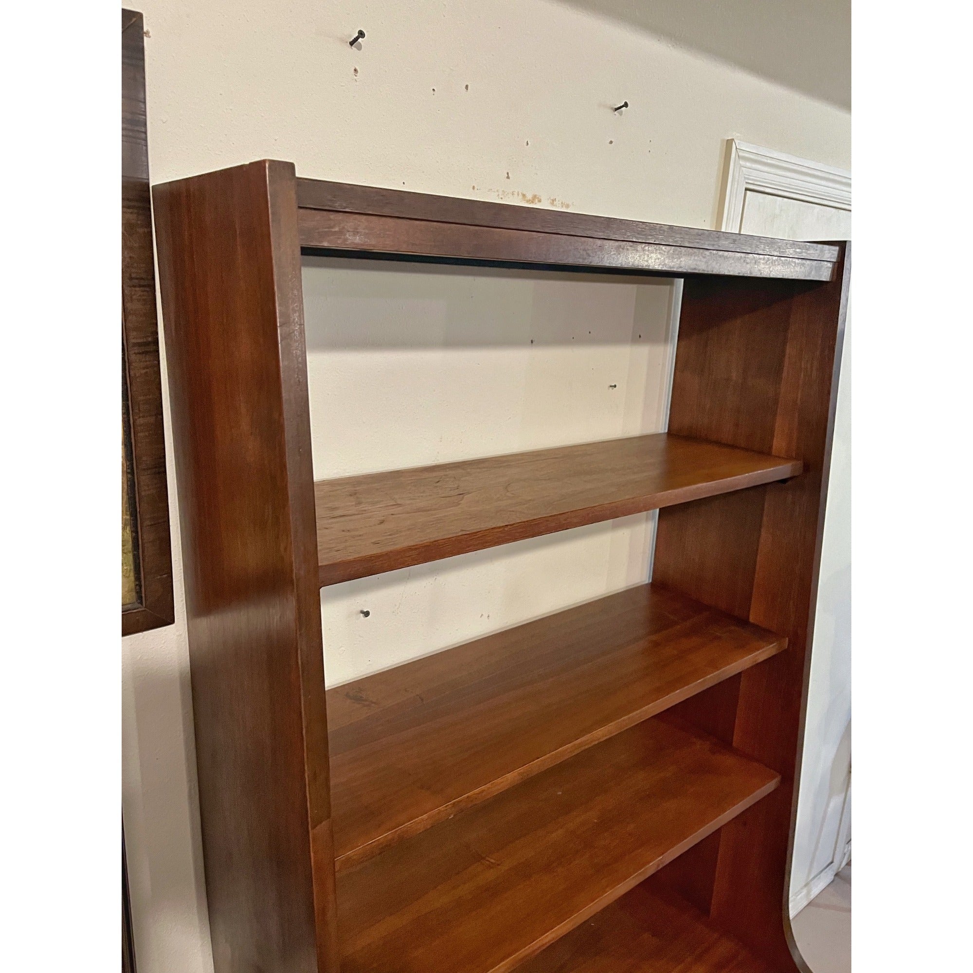 Vintage Mid-Century Modern Book Shelf Media Display MCM Retro Record Cabinet