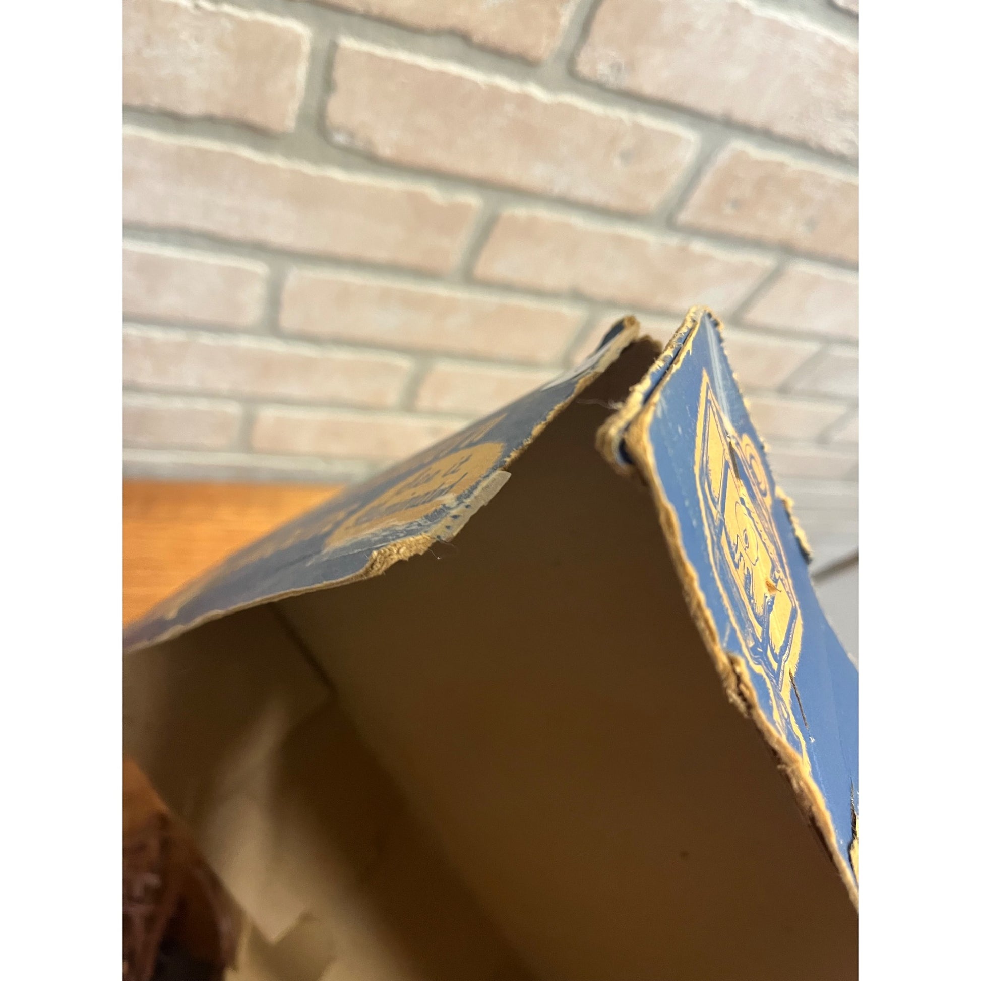 Vintage 1950s GloLite Old English Lantern Christmas Lighted Sign + Box - Works