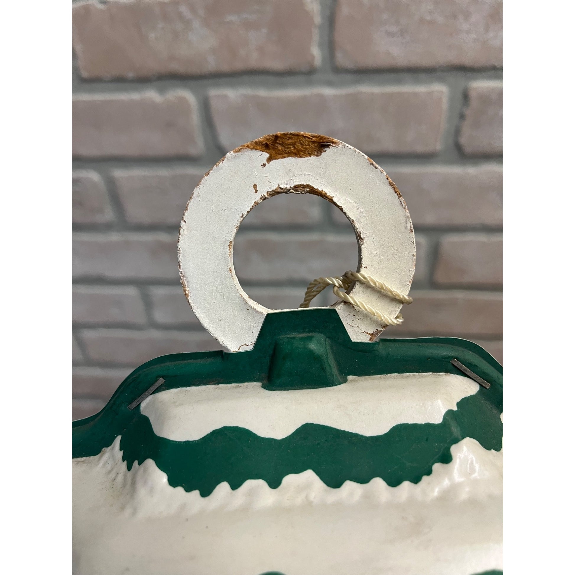 Vintage 1950s GloLite Old English Lantern Christmas Lighted Sign + Box - Works