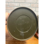 2 Vintage US Military MIRAX Reusable Steel Shipping Drums Containers OD Green