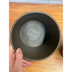 2 Vintage US Military MIRAX Reusable Steel Shipping Drums Containers OD Green