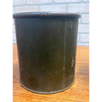 2 Vintage US Military MIRAX Reusable Steel Shipping Drums Containers OD Green