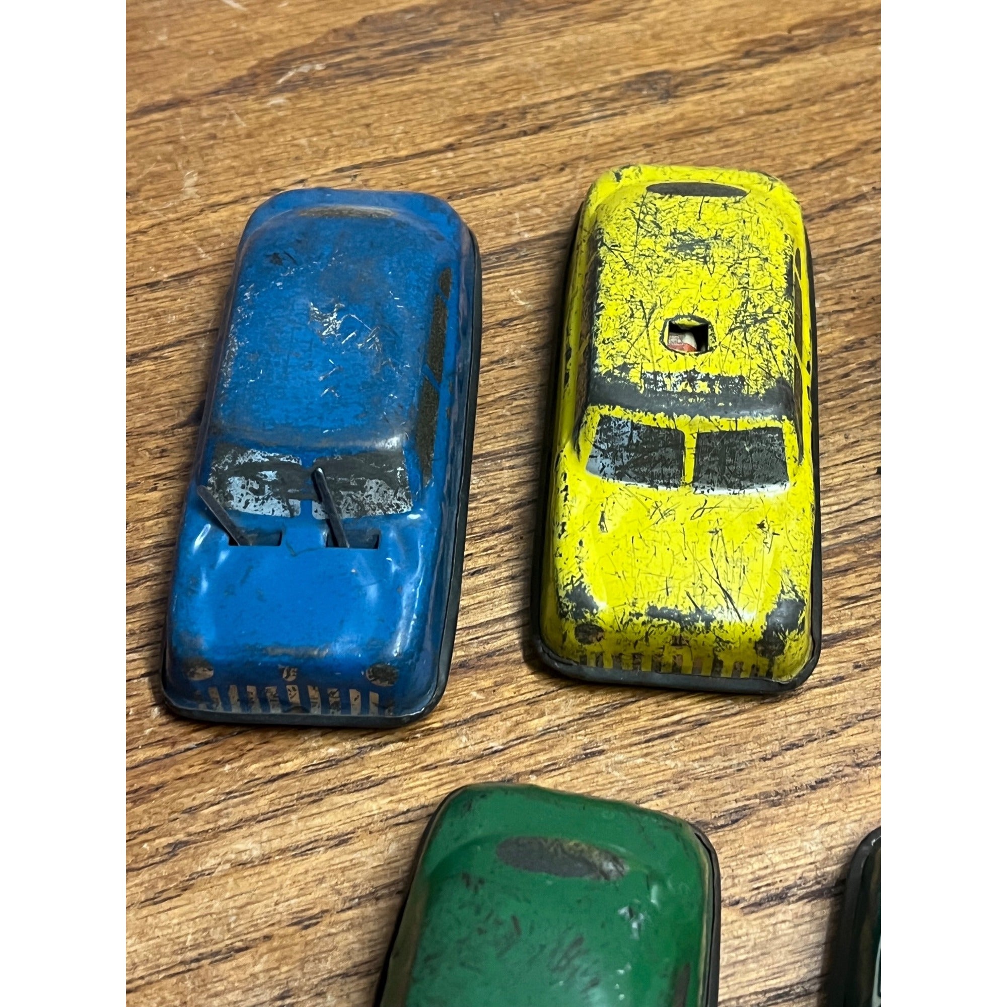 Vintage ARGO Cars Tin Litho Childs Toy Vehicles Taxi Cabs Police ++
