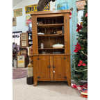 Antique Primitive 19th c. Pine Cupboard Pantry Shelf Farmhouse Country