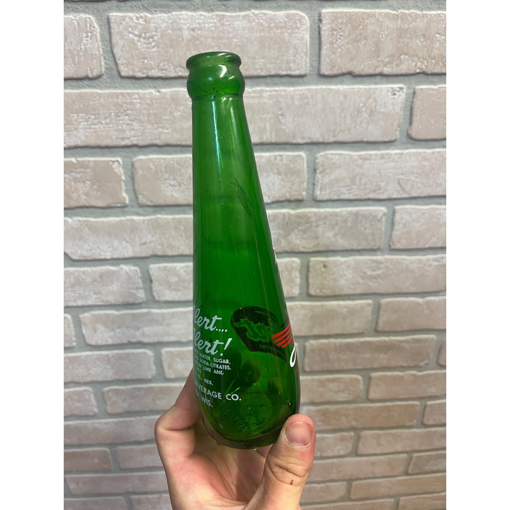 RARE Vintage ALERT Fox Valley Beverage Co. -- Neenah, Wis -- ACL Soda Bottle