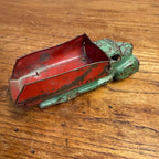Vintage 1930s Marx / Wyandotte Pressed Steel Delivery Truck Toy 7.5" Red Green