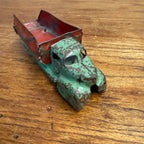 Vintage 1930s Marx / Wyandotte Pressed Steel Delivery Truck Toy 7.5" Red Green