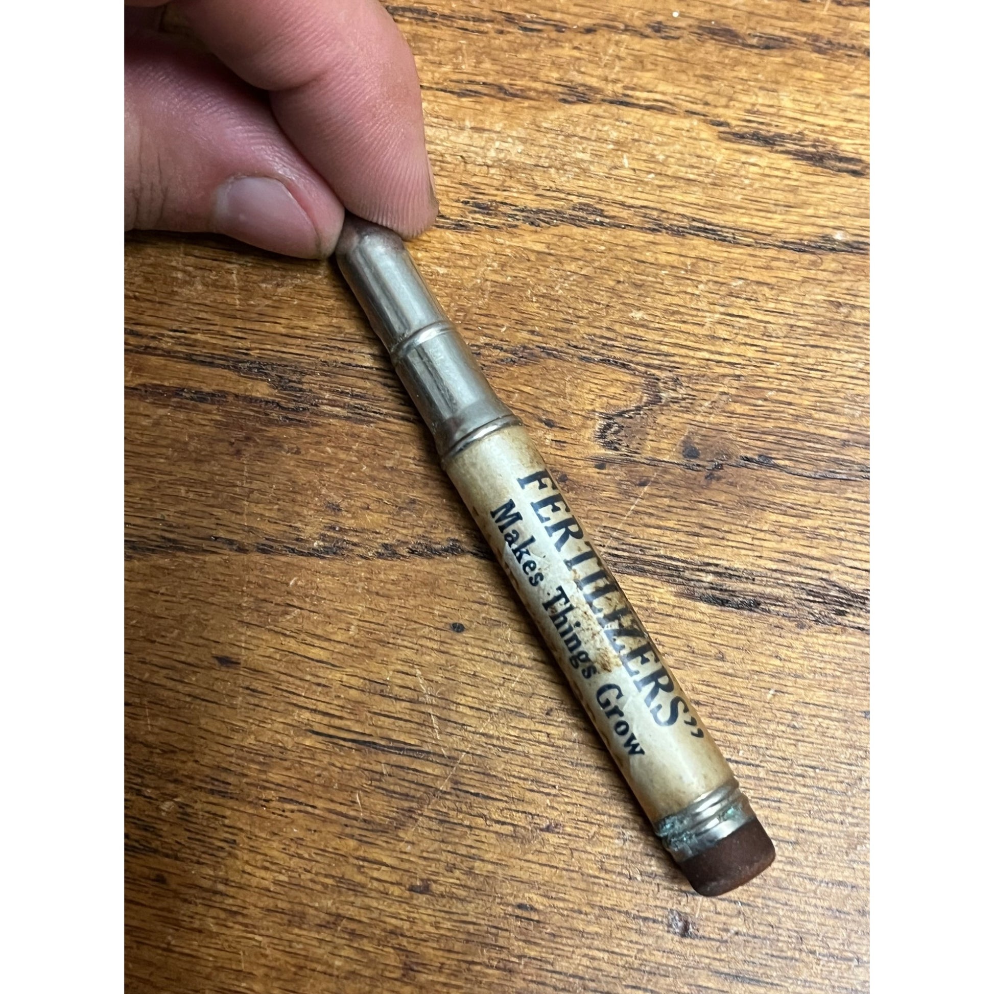 Vintage Sacco Fertilizers Bullet Pencil Waupun Wisconsin Farm Advertising Landaal Bros