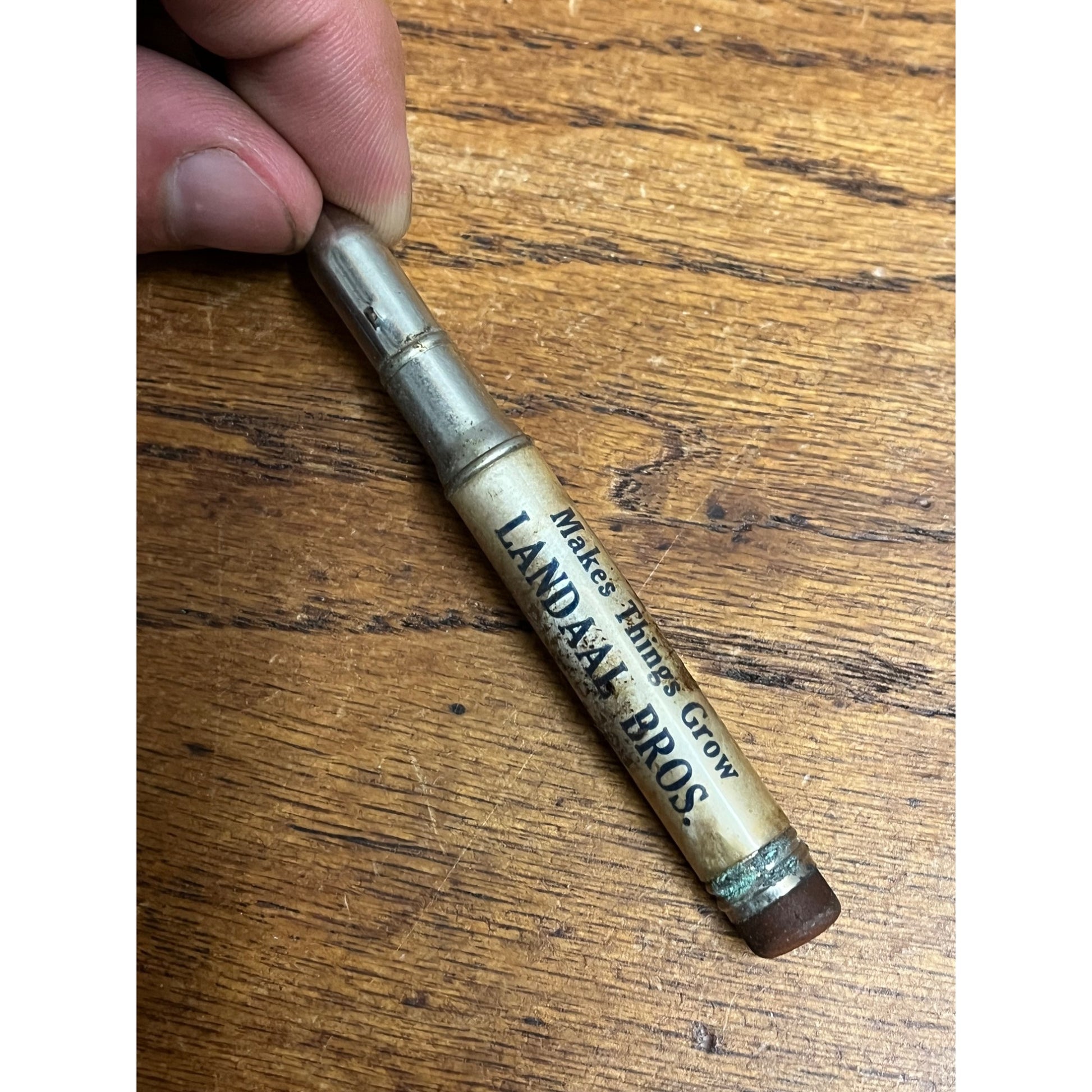 Vintage Sacco Fertilizers Bullet Pencil Waupun Wisconsin Farm Advertising Landaal Bros