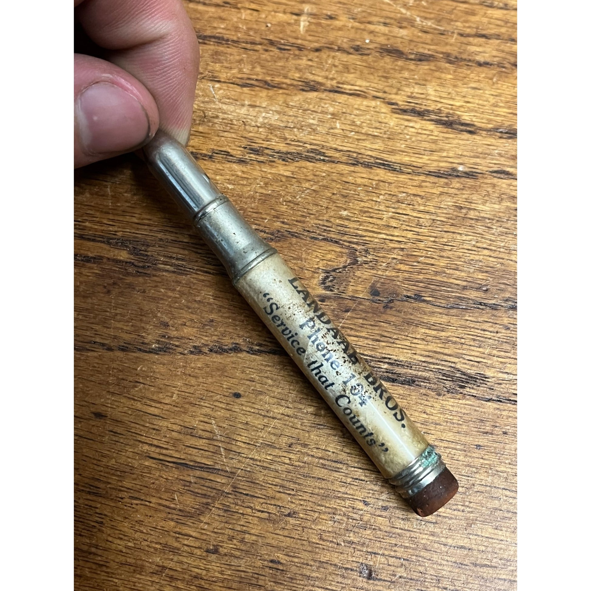 Vintage Sacco Fertilizers Bullet Pencil Waupun Wisconsin Farm Advertising Landaal Bros