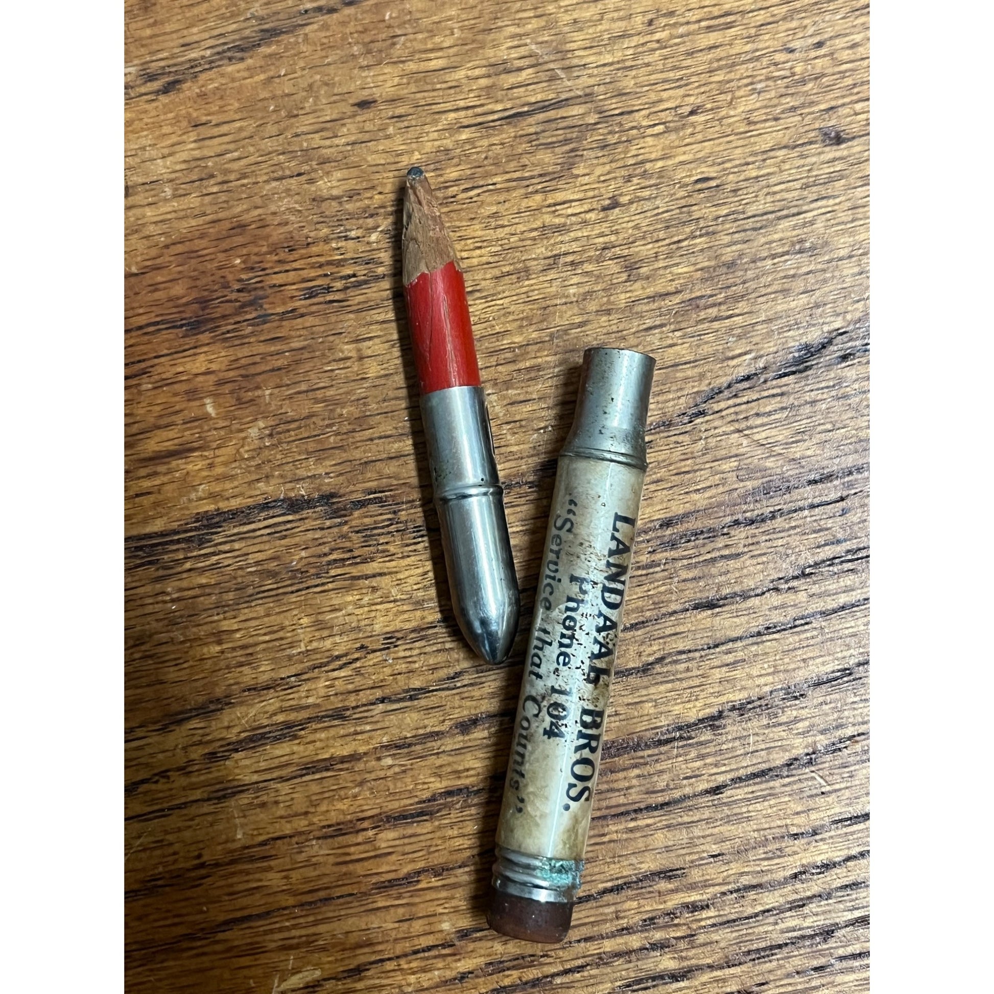 Vintage Sacco Fertilizers Bullet Pencil Waupun Wisconsin Farm Advertising Landaal Bros
