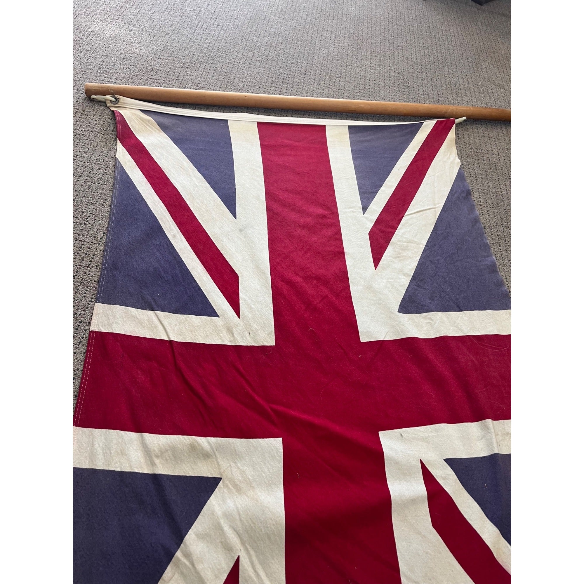 Vintage 1960s United Kingdom 3' x 5' Defiance Annin Flag 100% Cotton Bunting