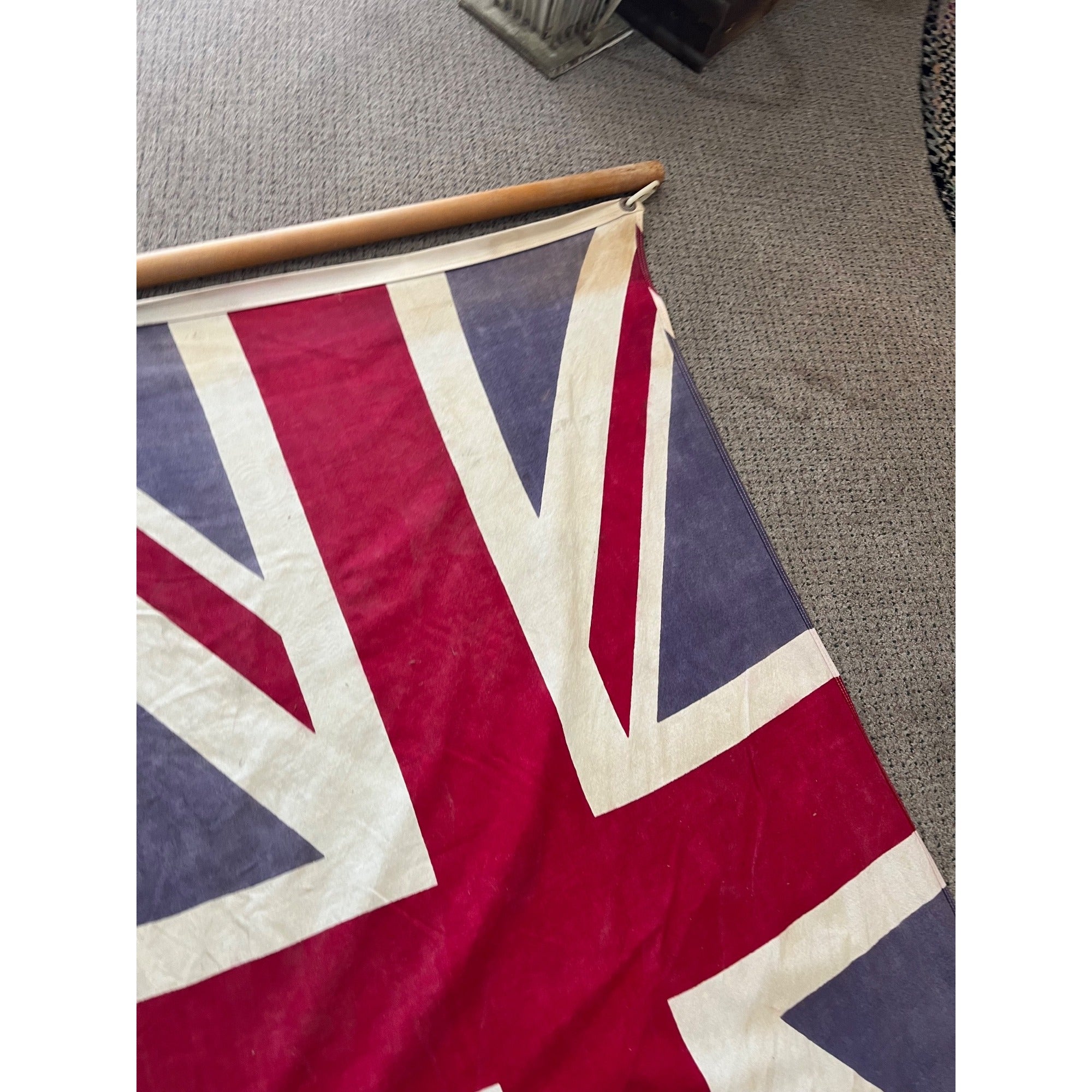 Vintage 1960s United Kingdom 3' x 5' Defiance Annin Flag 100% Cotton Bunting
