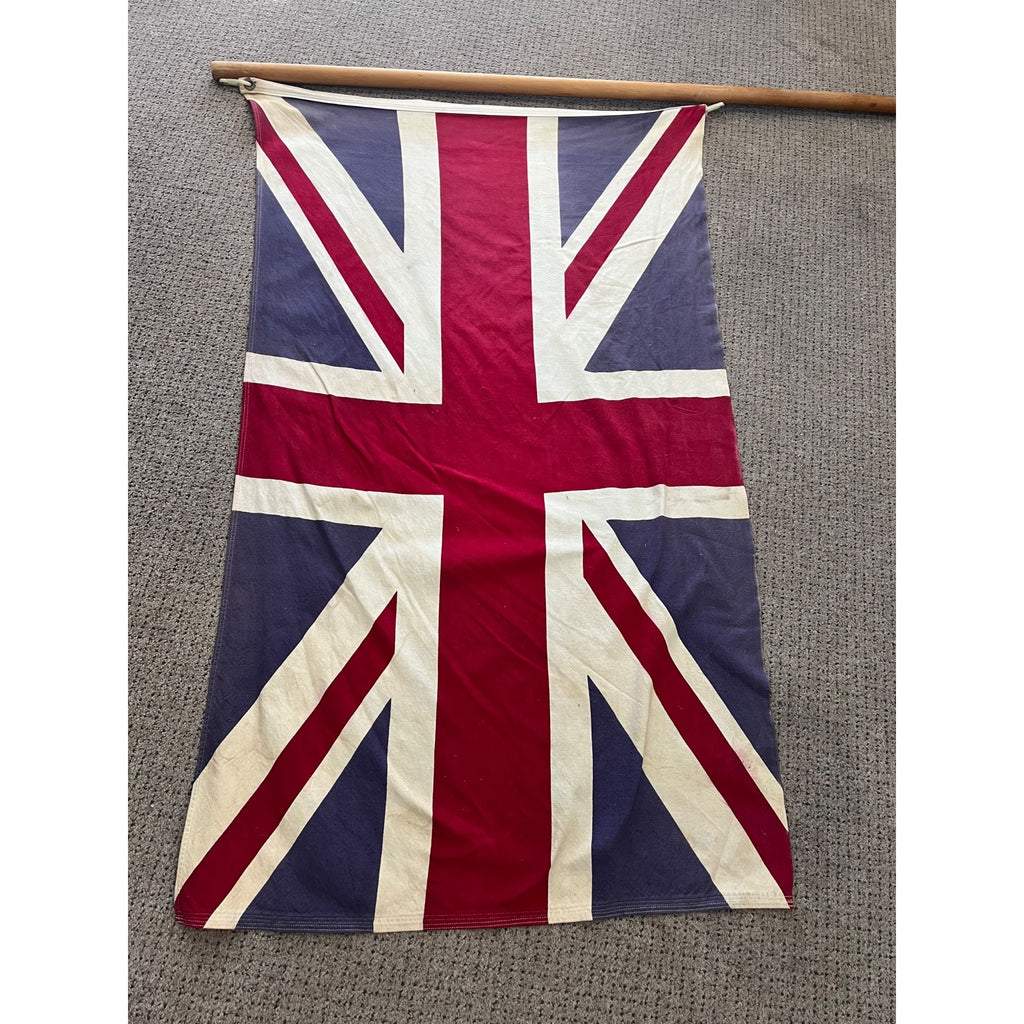 Vintage 1960s United Kingdom 3' x 5' Defiance Annin Flag 100% Cotton Bunting