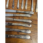 Vintage WM Rogers Stainless Silverplate Flatware "Beloved" 47pc Set Silverware