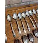 Vintage WM Rogers Stainless Silverplate Flatware "Beloved" 47pc Set Silverware