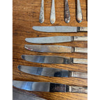 Vintage WM Rogers Stainless Silverplate Flatware "Beloved" 47pc Set Silverware
