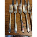 Vintage WM Rogers Stainless Silverplate Flatware "Beloved" 47pc Set Silverware