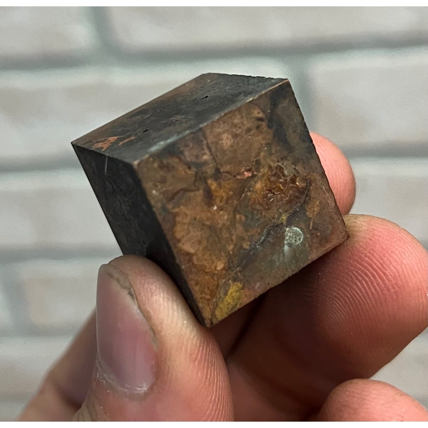 Vintage Letterpress Printing Block Ornate Fancy Letter "H" Copper Monogram