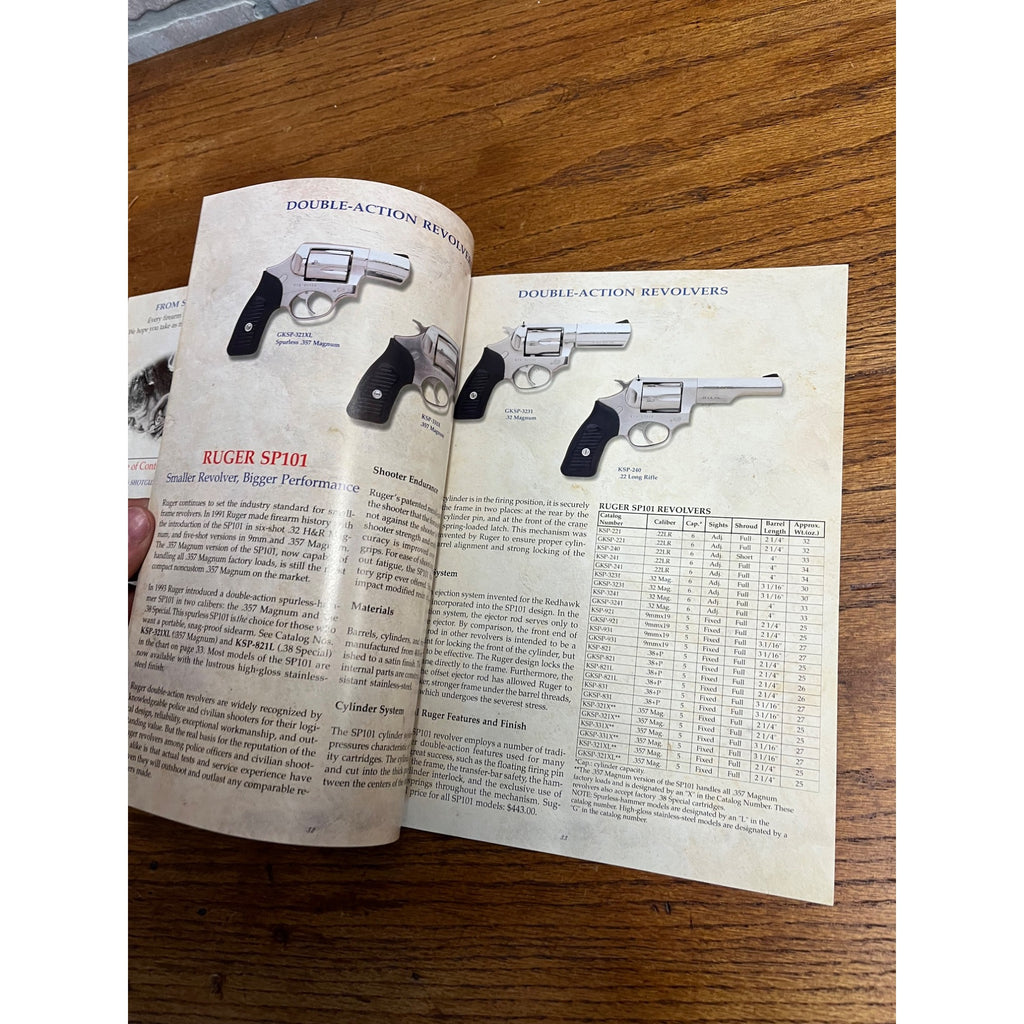 1996 Ruger Sporting Firearms Catalog Advertisement Magazine Pistol Rifle Shotgun