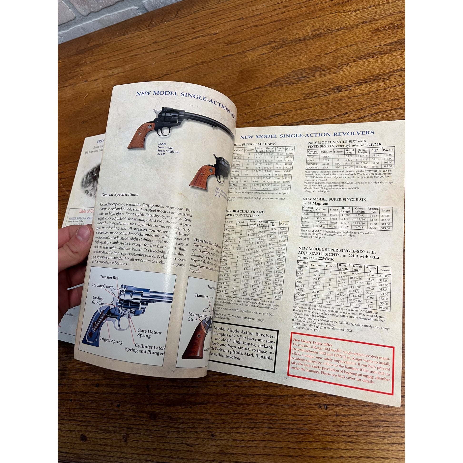 1996 Ruger Sporting Firearms Catalog Advertisement Magazine Pistol Rifle Shotgun