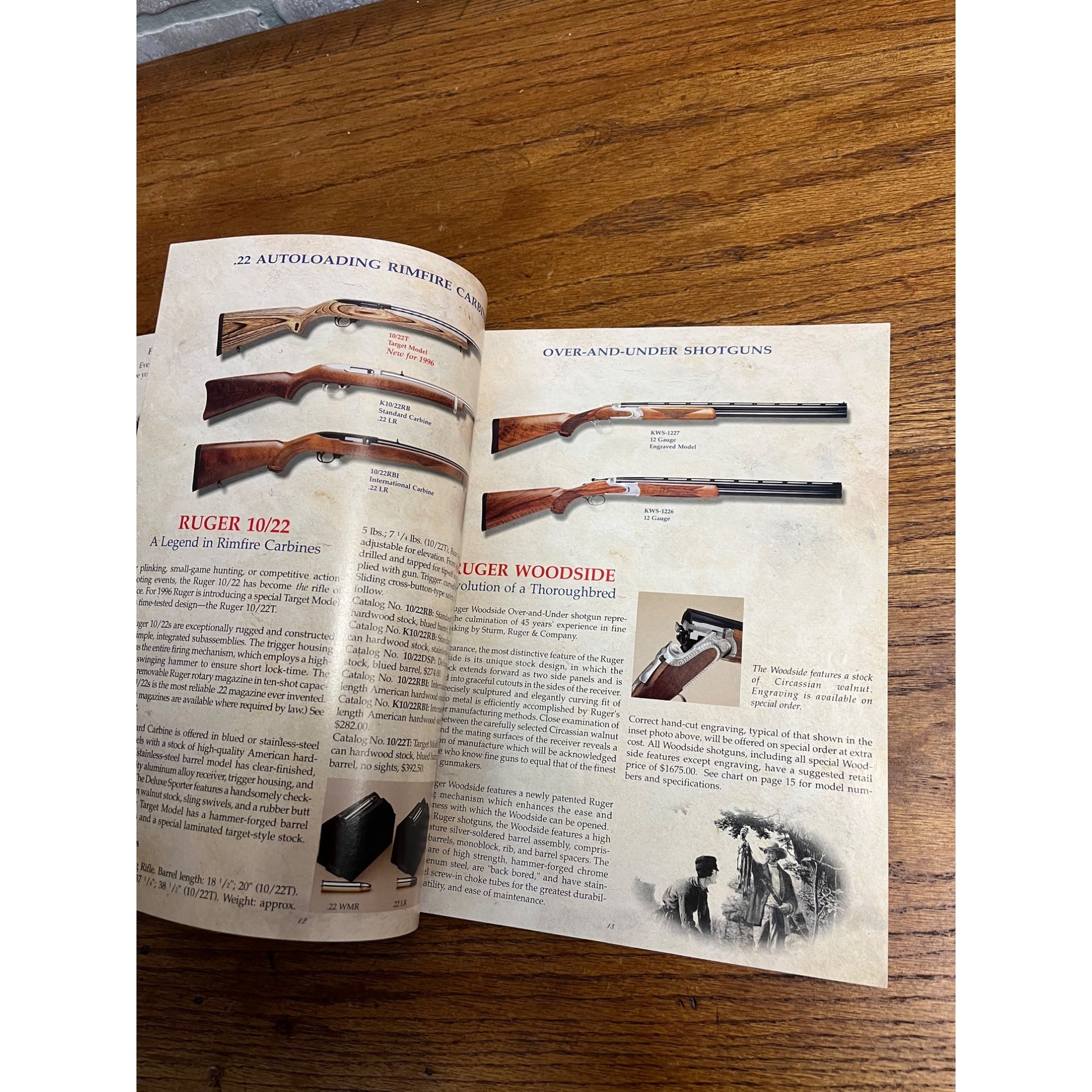 1996 Ruger Sporting Firearms Catalog Advertisement Magazine Pistol Rifle Shotgun