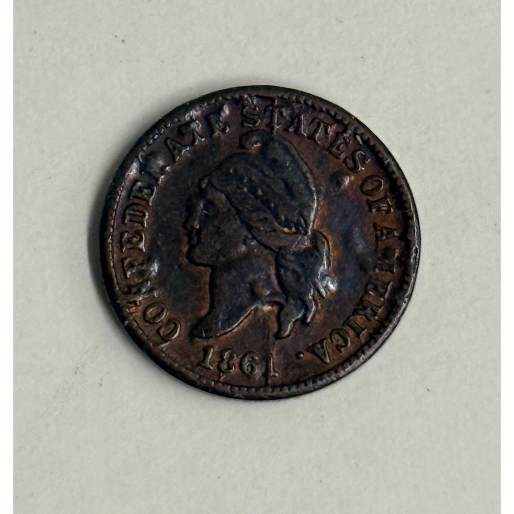 1861 Confederate States of America 1/100 Coin One Cent/Token (Fantasy) CSA