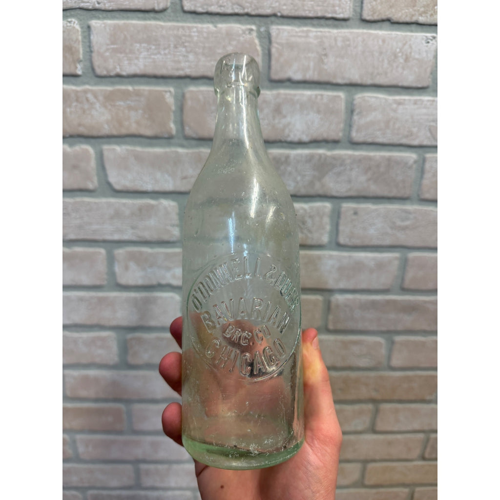 1890s O'Donnell & Duer Bavarian Brewing Pint Blob Beer Bottle Chicago