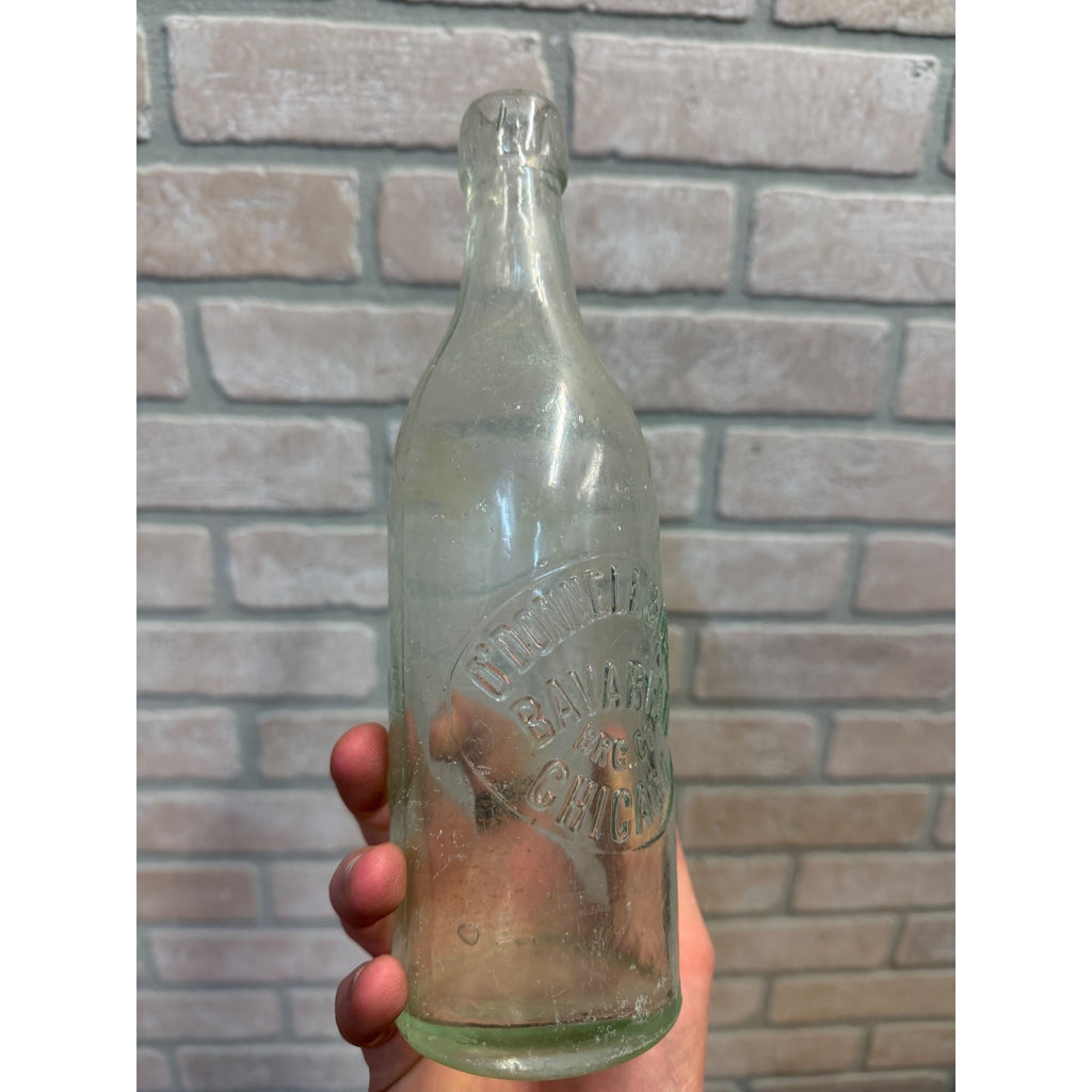 1890s O'Donnell & Duer Bavarian Brewing Pint Blob Beer Bottle Chicago