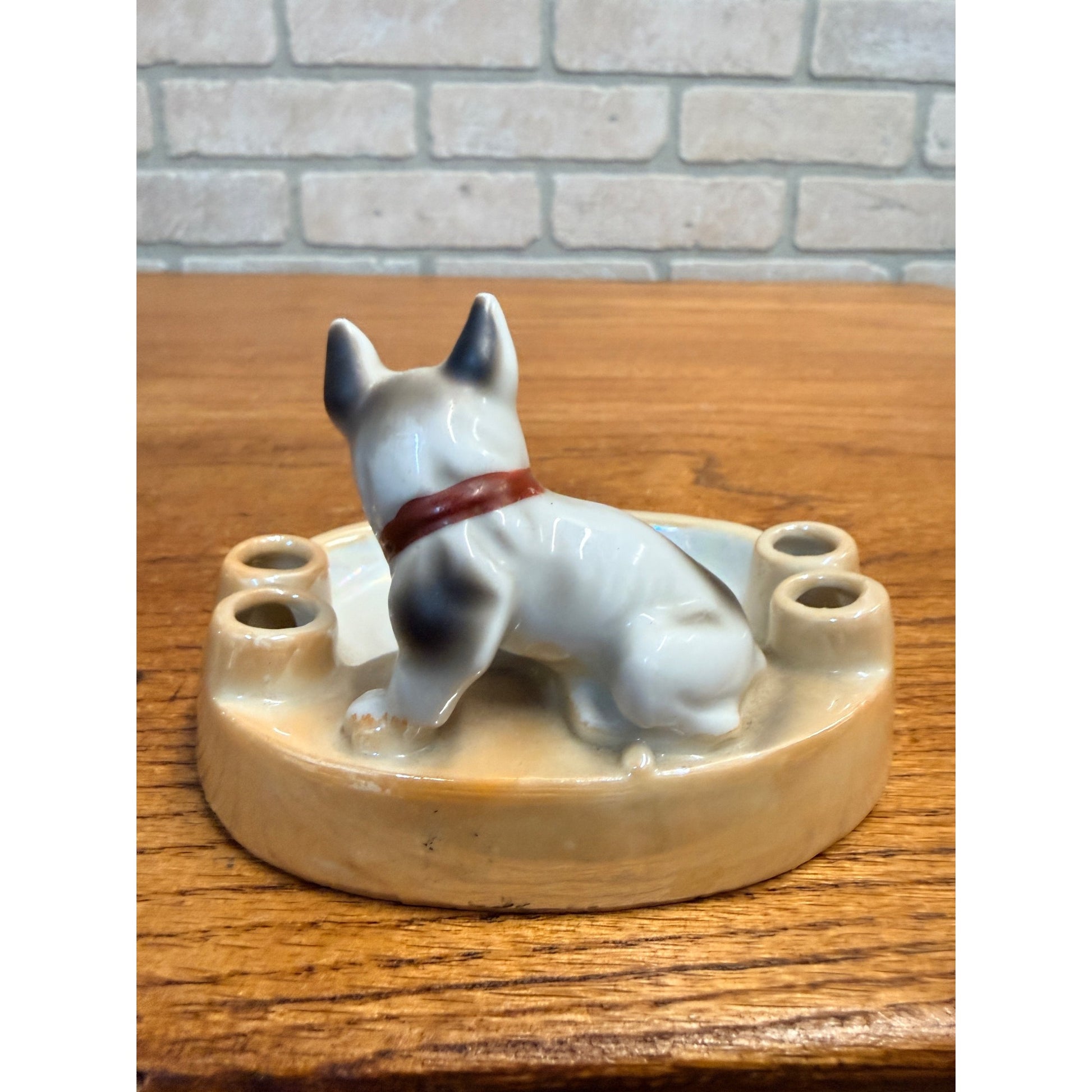 Vintage Dog Ashtray 1933 Chicago Century of Progress Worlds Fair Japan