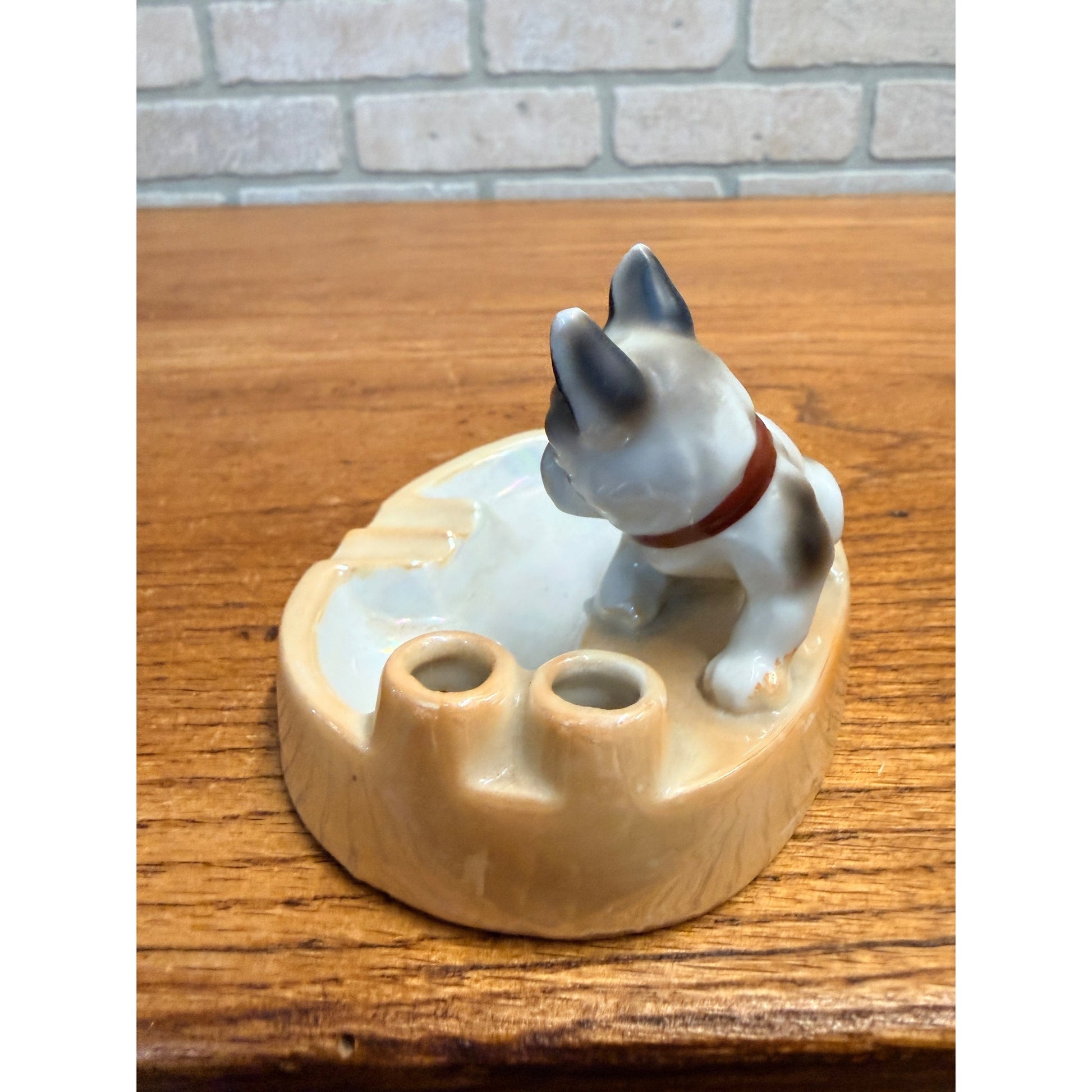 Vintage Dog Ashtray 1933 Chicago Century of Progress Worlds Fair Japan