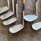 Vintage Dobson Brothers Milwaukee Hickory Shaft Golf Club Iron Set of 6 Antique Golf
