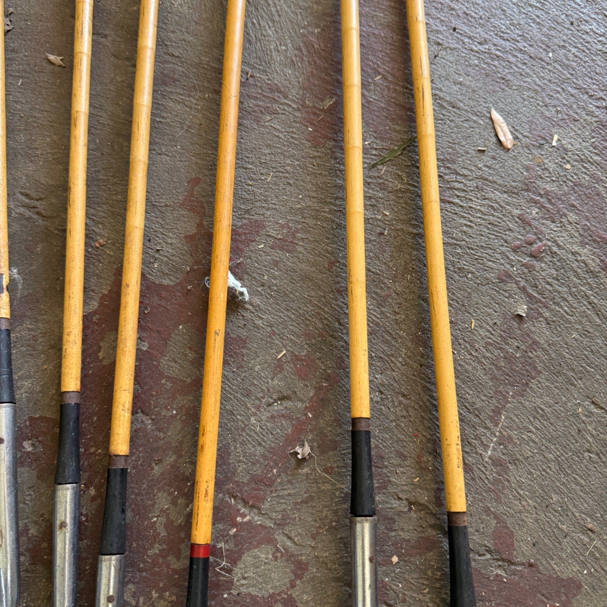 Vintage Dobson Brothers Milwaukee Hickory Shaft Golf Club Iron Set of 6 Antique Golf